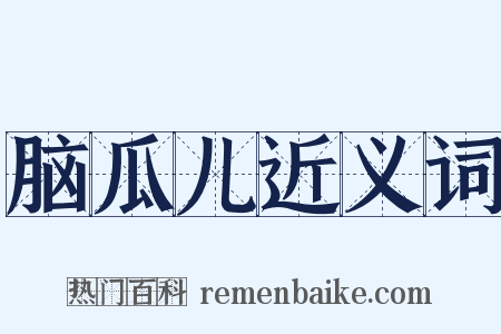 脑瓜儿近义词是什么意思的图片